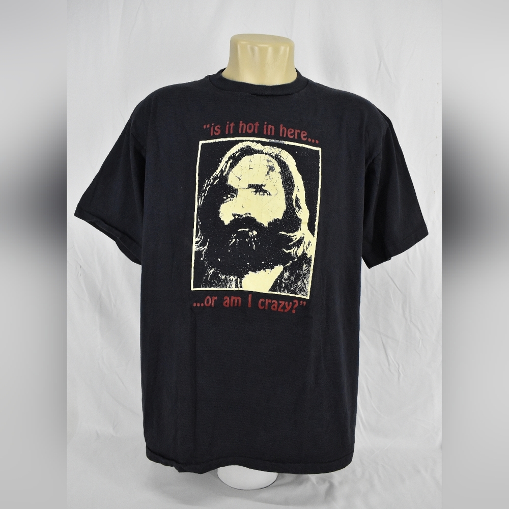 Vintage 90's Balzout Printed T-Shirt "is it hot in here..or am I crazy?"Size:XL